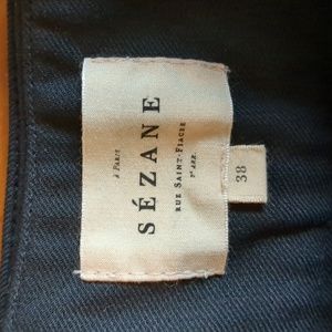 Sezane Black Pants Size 38 *altered to waist 13.5 inch